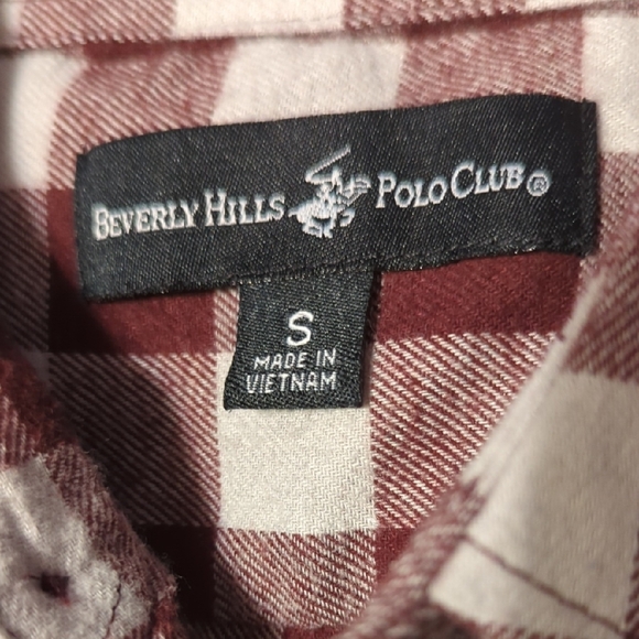 2 Very Nice Flannels.  Red and Green Plaid &  Burgundy And Gray Checked. - Picture 2 of 10